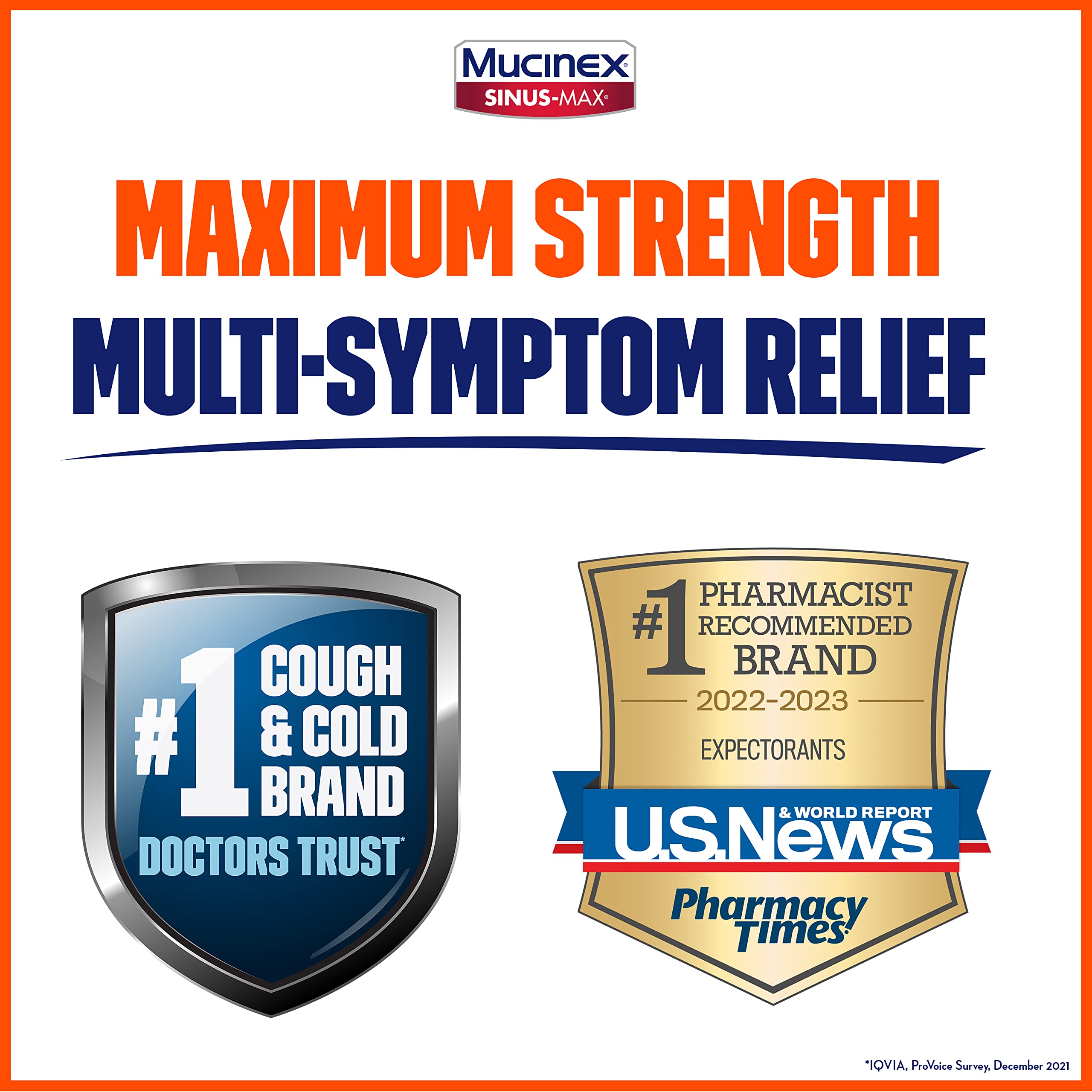 Maximum Strength Mucinex Sinus-Max Pressure, Pain & Cough Caplets, 20 ct - Image 5