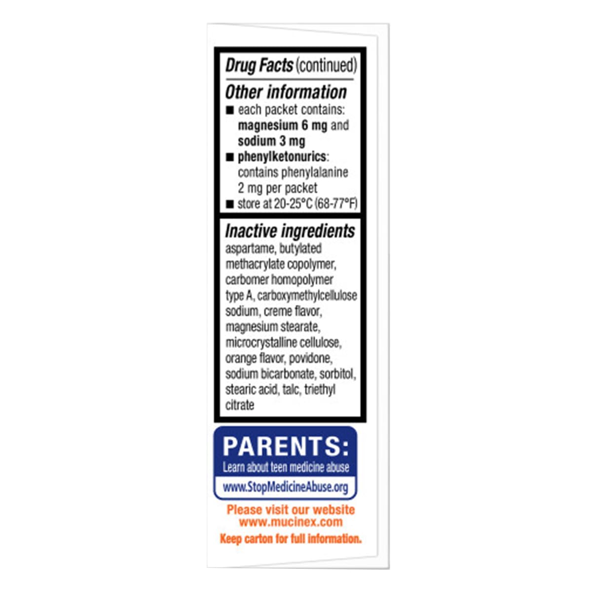 Mucinex Children's Chest Congestion Expectorant and Cough Suppressant Mini-Melts, Orange Cream (Packaging May Vary) (Pack of 4) - Image 4