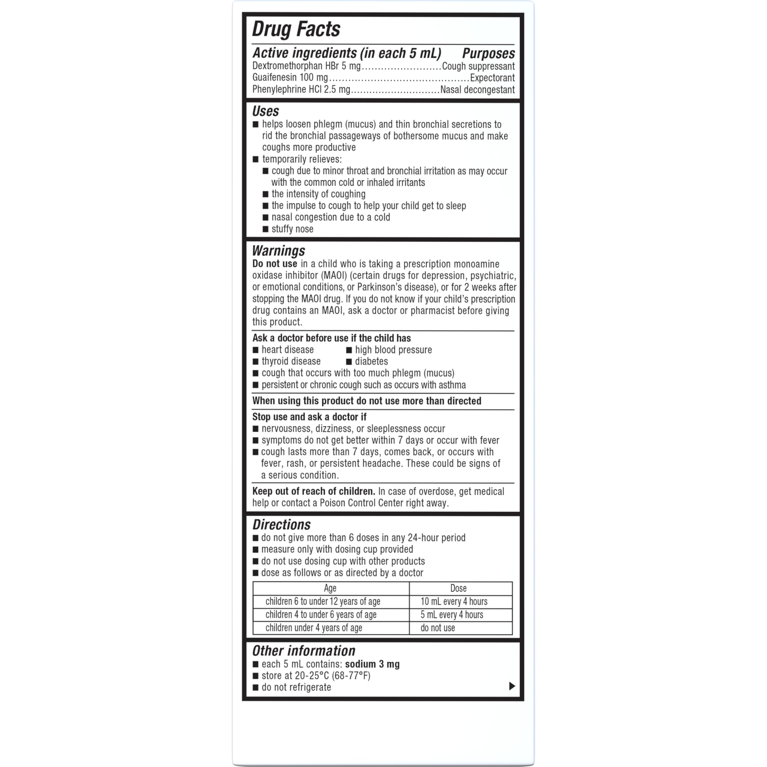 Mucinex Children’s Cough & Congestion, Multi-Symptom Relief, Cough Suppressant, Expectorant, Nasal Decongestant, Very Berry Flavor, 6.8 FL OZ - Image 15