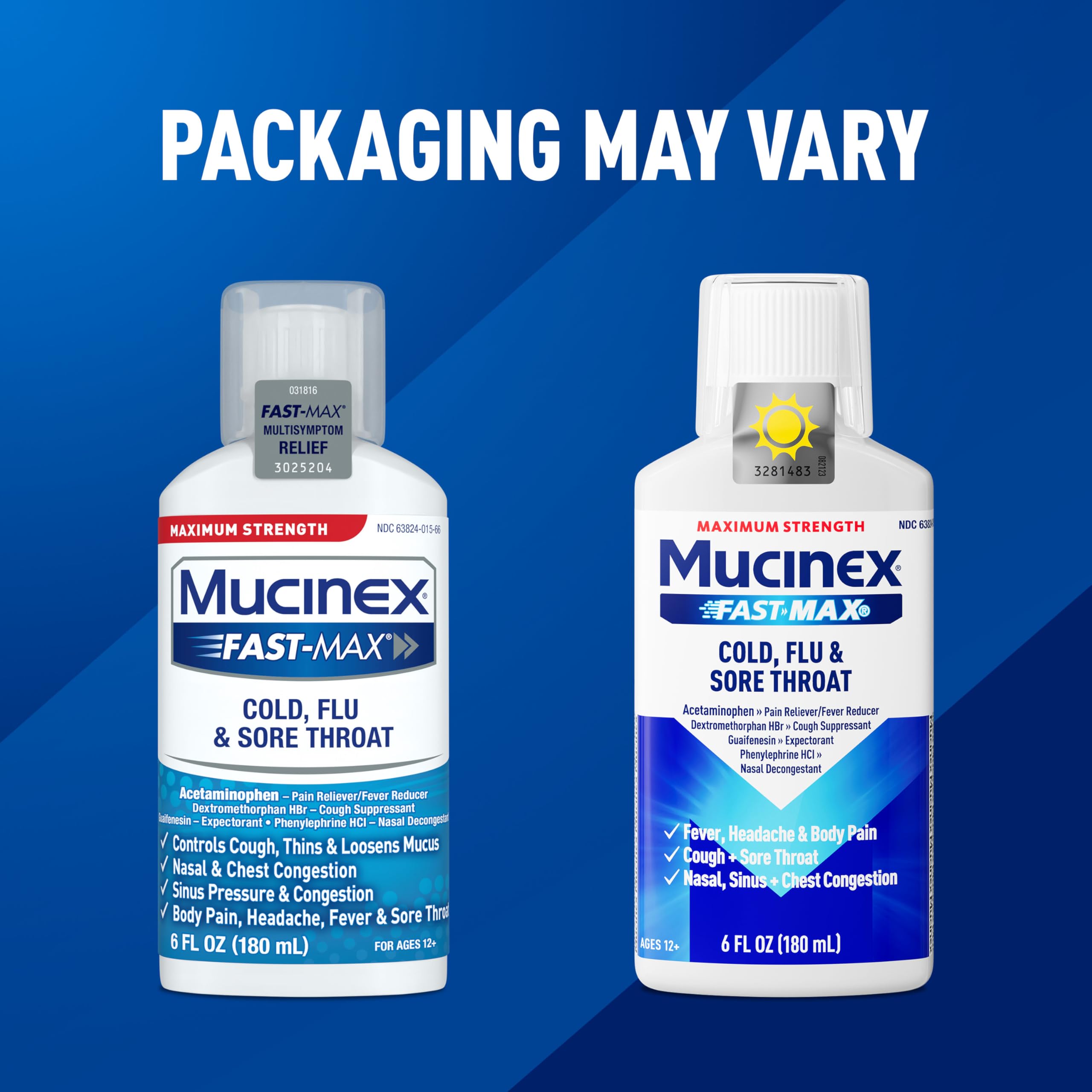 Mucinex FastMax Cold Flu Sore Throat Relief Liquid Fluid Ounce, 6 Fl Oz - Image 7