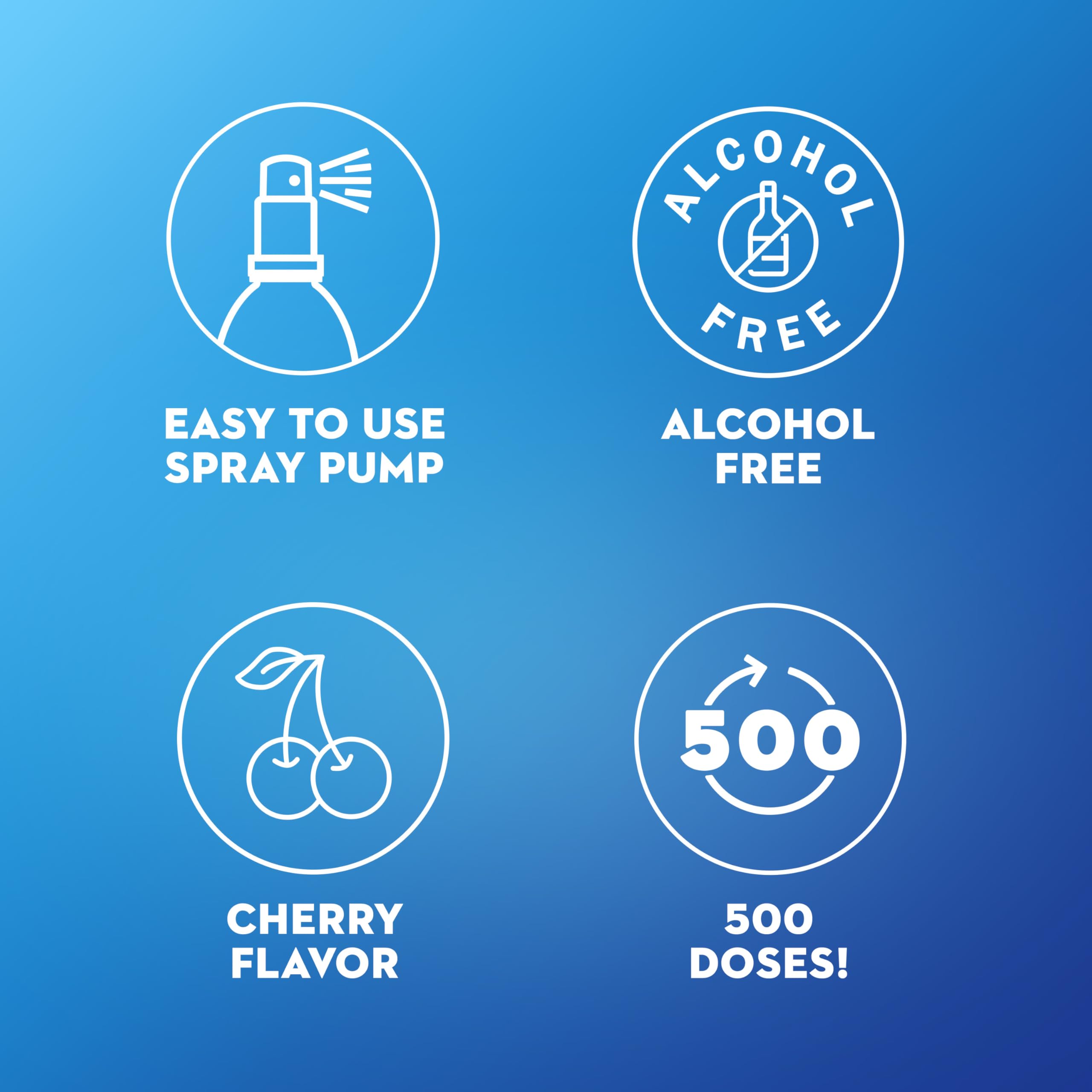 Mucinex Instasoothe Sore Throat Spray for Oral Pain Relief, Throat Numbing Spray with Benzocaine & Menthol Starts to Work on Contact, Cherry Flavor, 3.8 Fl Oz - Image 3