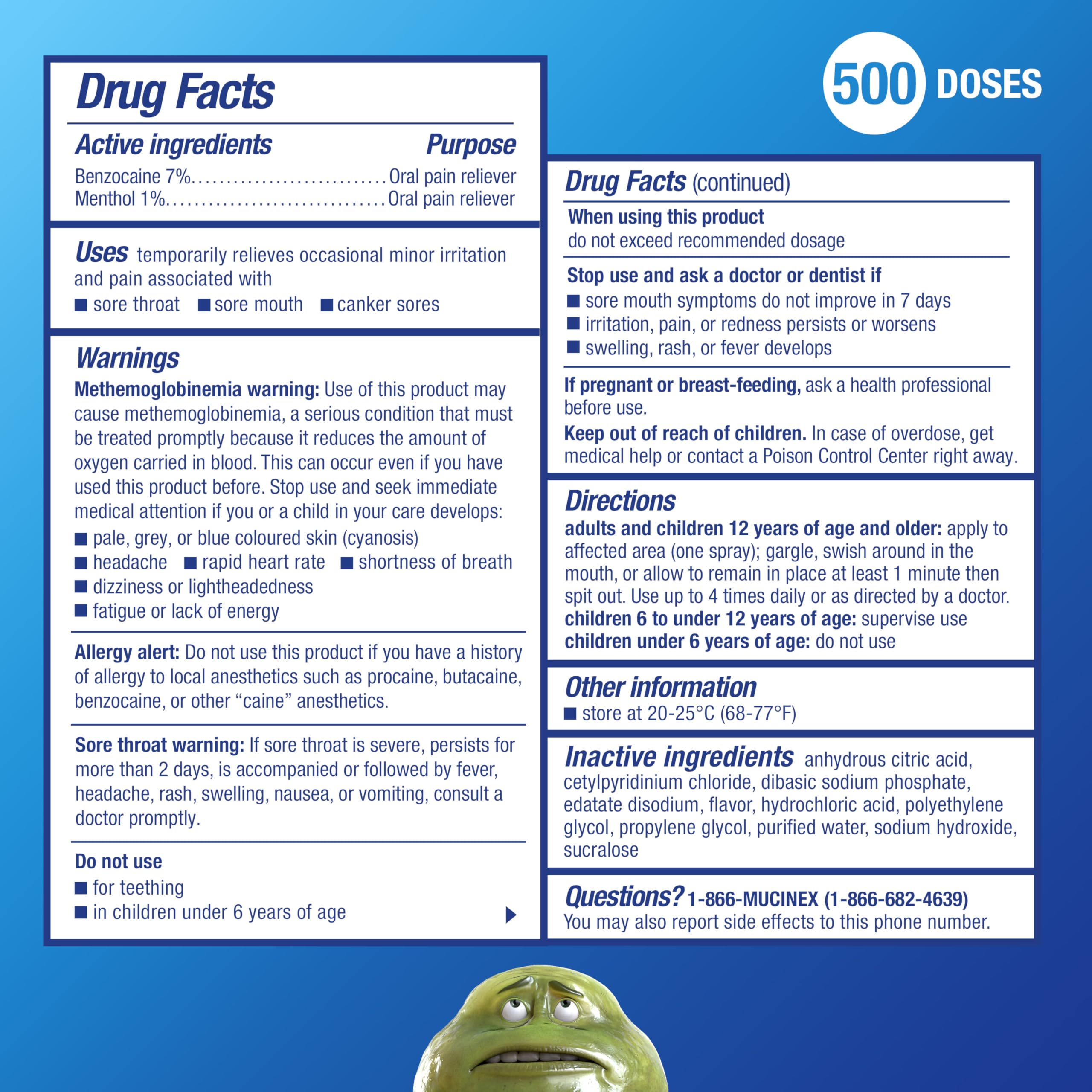 Mucinex Instasoothe Sore Throat Spray for Oral Pain Relief, Throat Numbing Spray with Benzocaine & Menthol Starts to Work on Contact, Cherry Flavor, 3.8 Fl Oz - Image 4