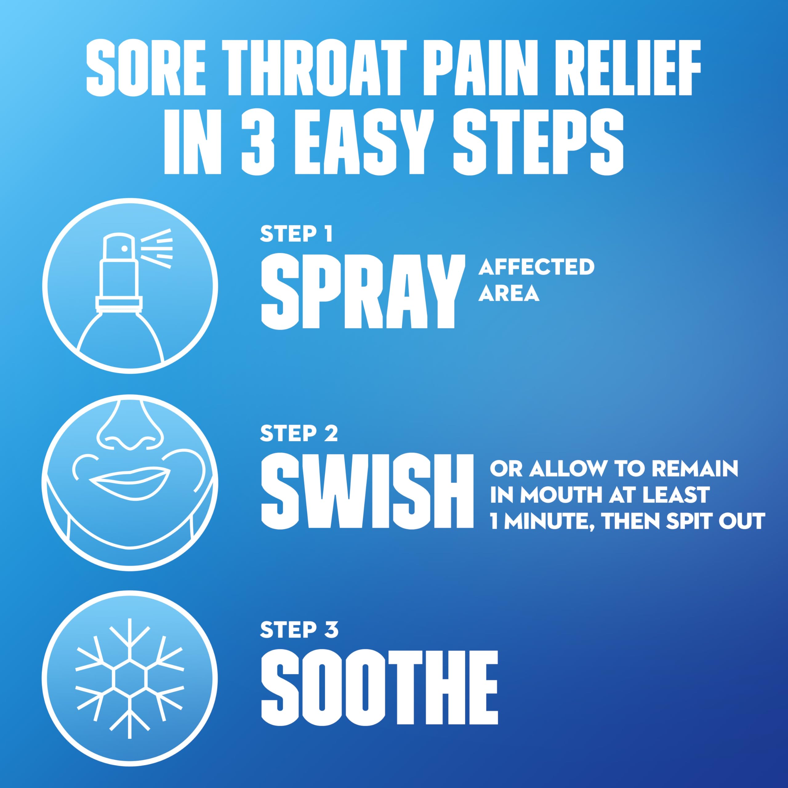Mucinex Instasoothe Sore Throat Spray for Oral Pain Relief, Throat Numbing Spray with Benzocaine & Menthol Starts to Work on Contact, Cherry Flavor, 3.8 Fl Oz - Image 5