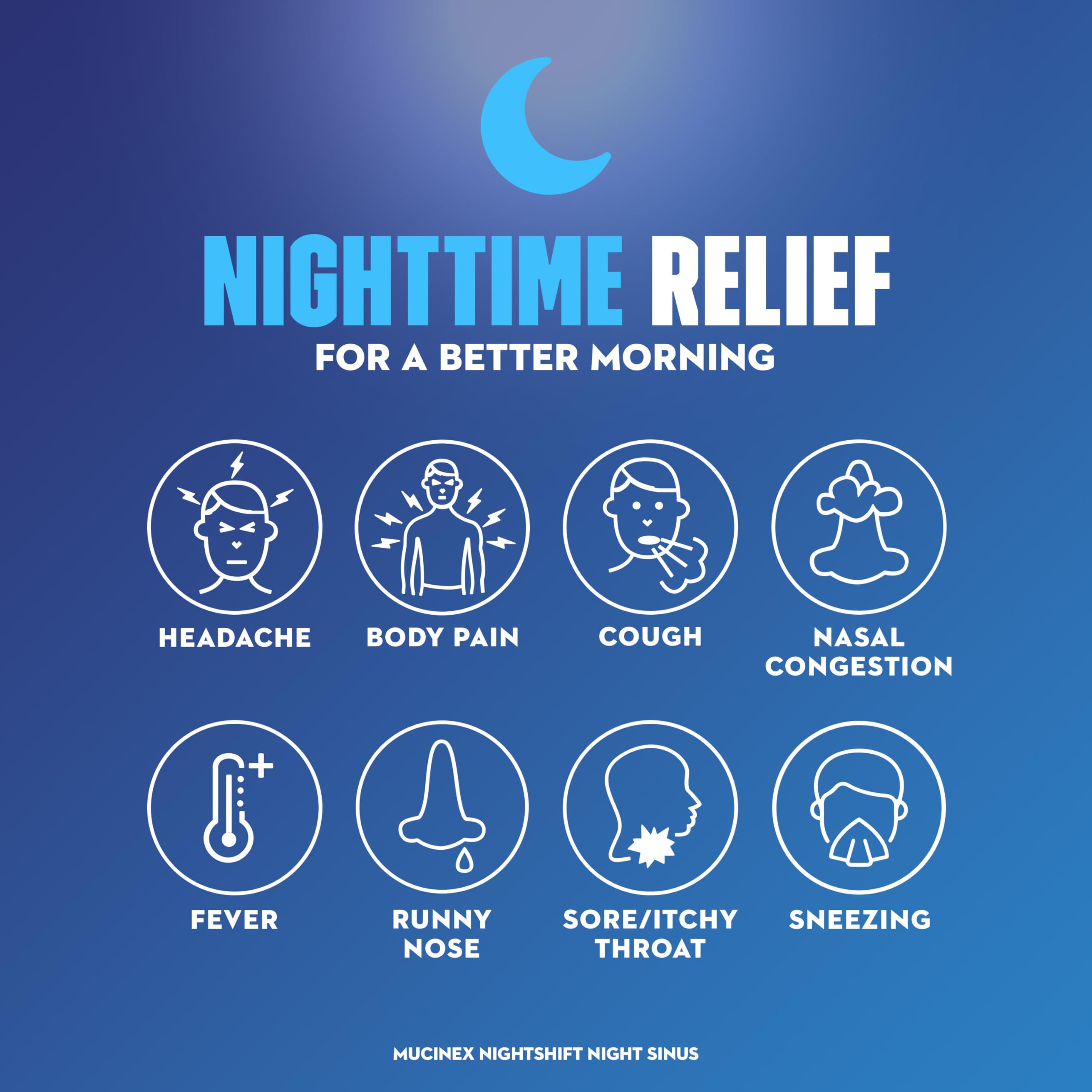 Mucinex Maximum Strength Sinus-Max (Day) Pressure, Pain & Cough & Nightshift (Night) Sinus Caplets, Fast Release, Powerful Multi-Symptom Relief, 20 caplets (12 Day time + 8 Night time) - Image 5