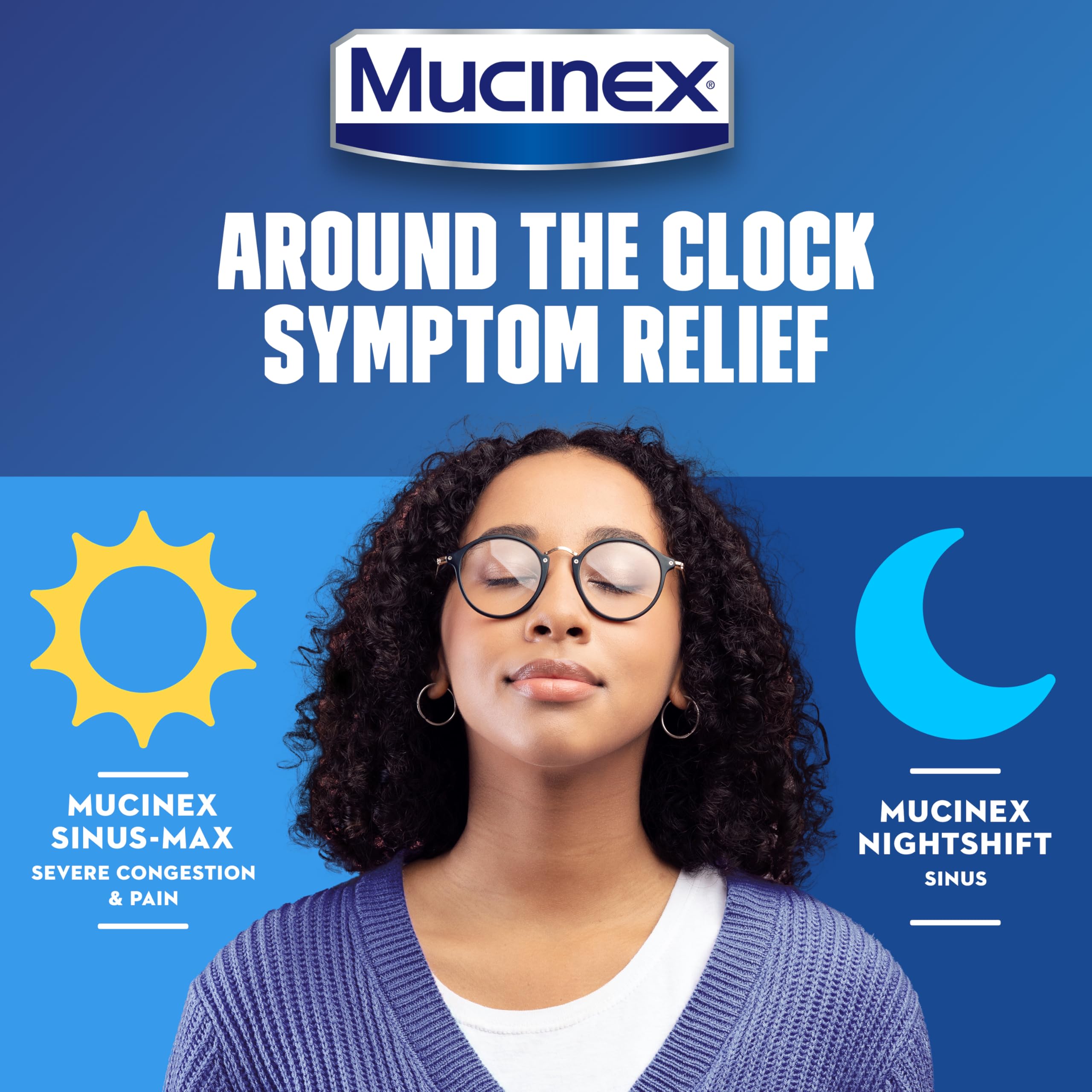 Mucinex Maximum Strength Sinus-Max Severe Congestion & Pain + Nightshift Sinus Liquid, Cold and Flu Medicine for Adults, Over-the-Counter Medication for Multi-Symptom Relief, 2x6 Fl Oz - Image 3