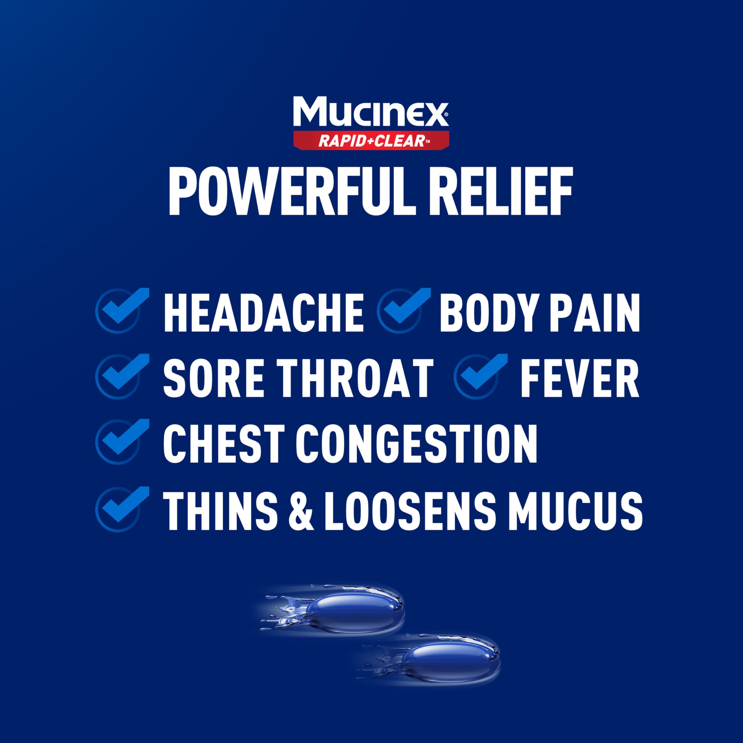 Mucinex Rapid+Clear Pain, Headache, & Mucus Congestion (16 Liquid Gels) + Sinus Pressure Relief Nasal Spray (0.75 oz), Over-the-Counter Medication Combo Pack for Multi-Symptom Relief - Image 3