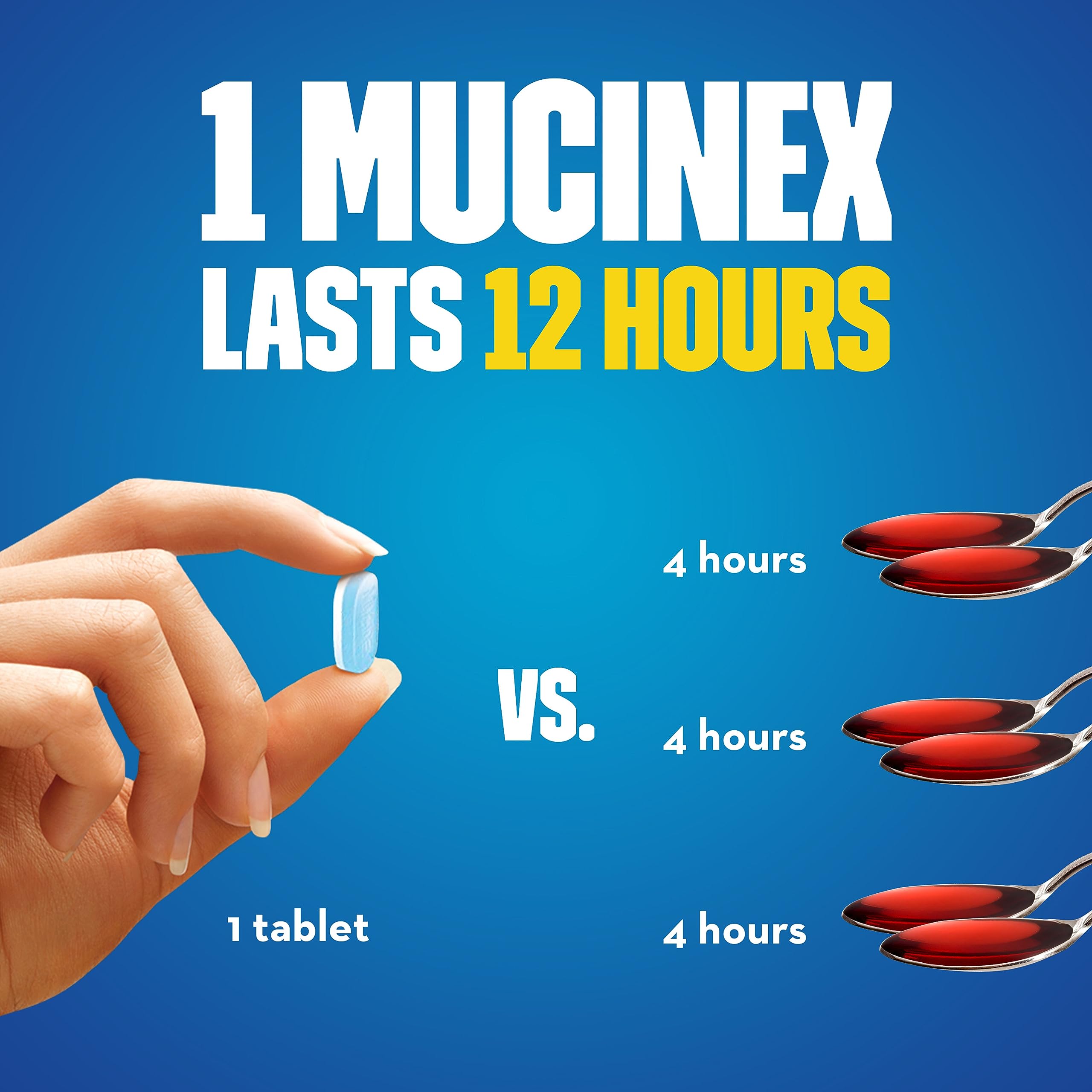 Mucinex SE 12 Hour Chest Congestion Expectorant, Tablets, 68 Count - Image 5