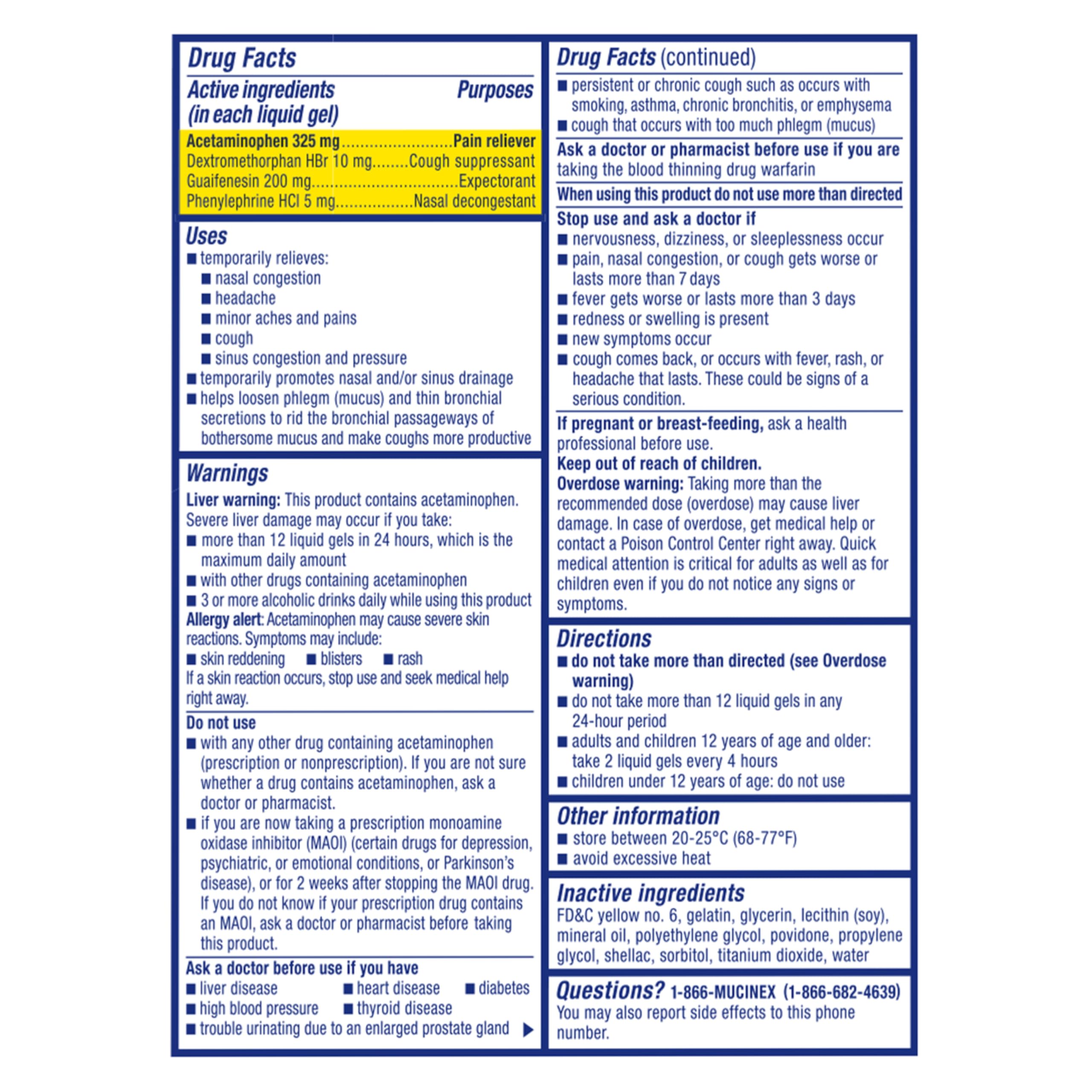 Mucinex Sinus-Max Liquid Gels for Severe Congestion Relief, 16 Count - Image 15