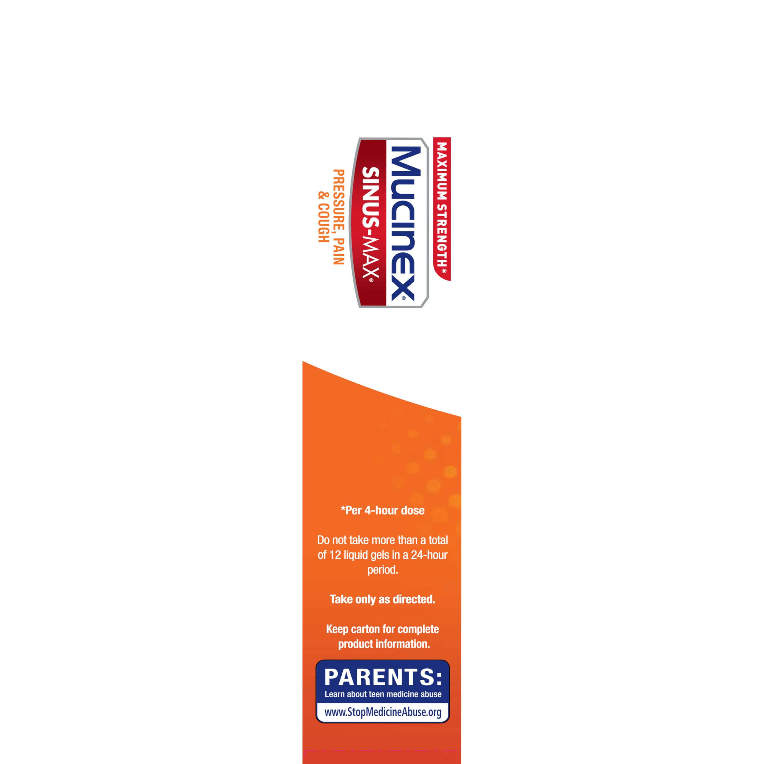 Mucinex Sinus-Max Liquid Gels for Severe Congestion Relief, 16 Count - Image 17