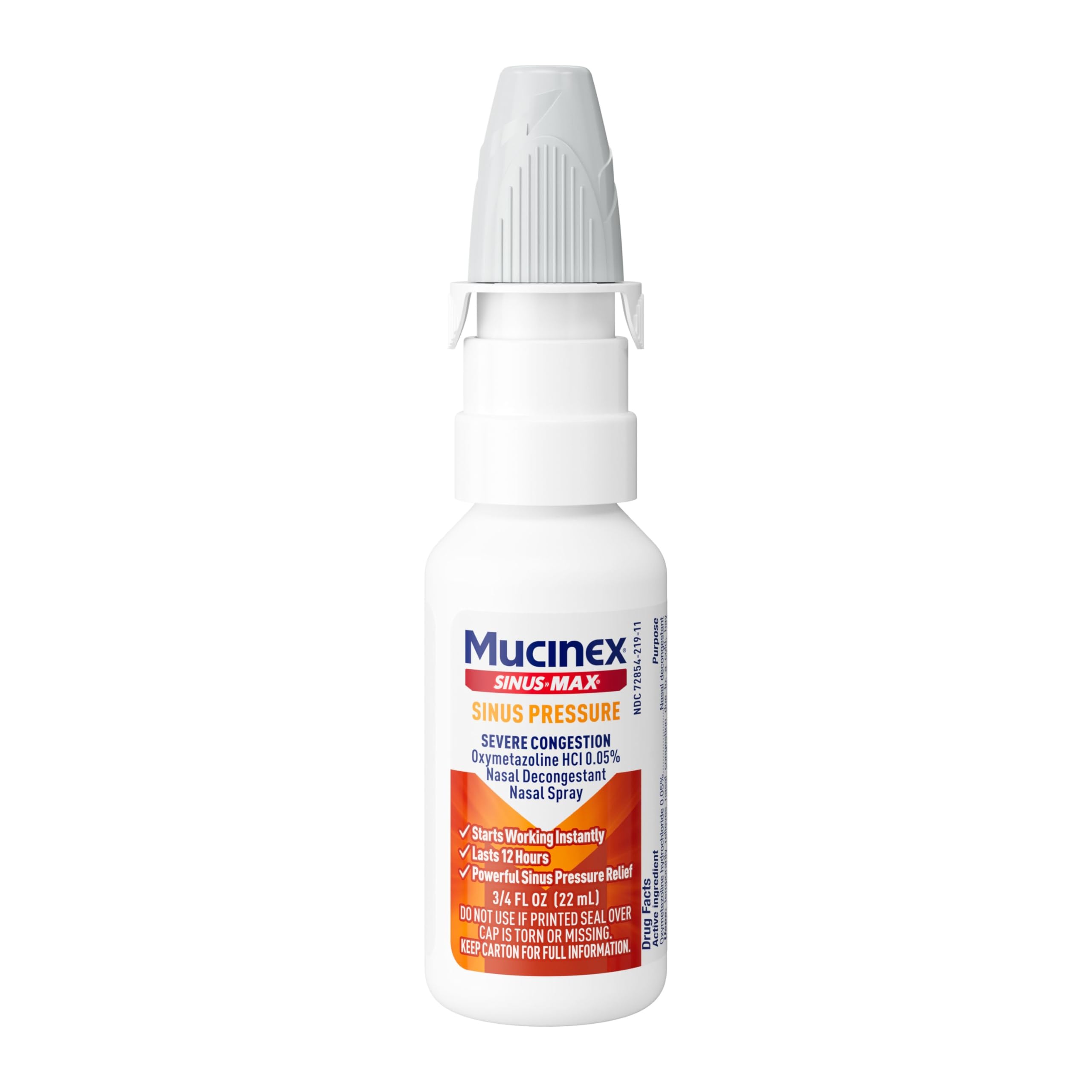 Mucinex Sinus-Max Severe Nasal Congestion Relief Sinus & Allergy Nasal Spray, 0.75 Fluid Ounce - Image 13