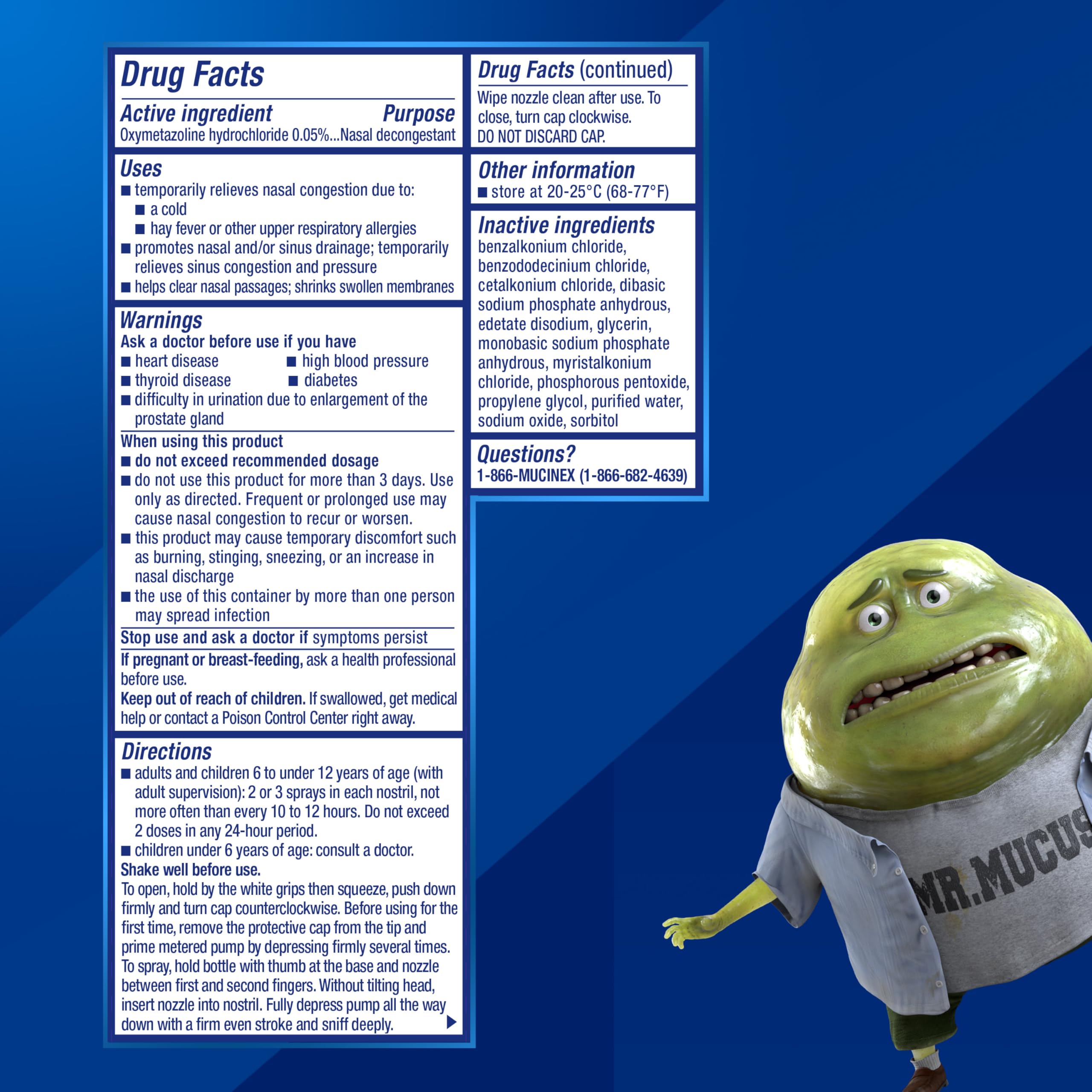 Mucinex Sinus-Max Severe Nasal Congestion Relief Sinus & Allergy Nasal Spray, 0.75 Fluid Ounce - Image 6